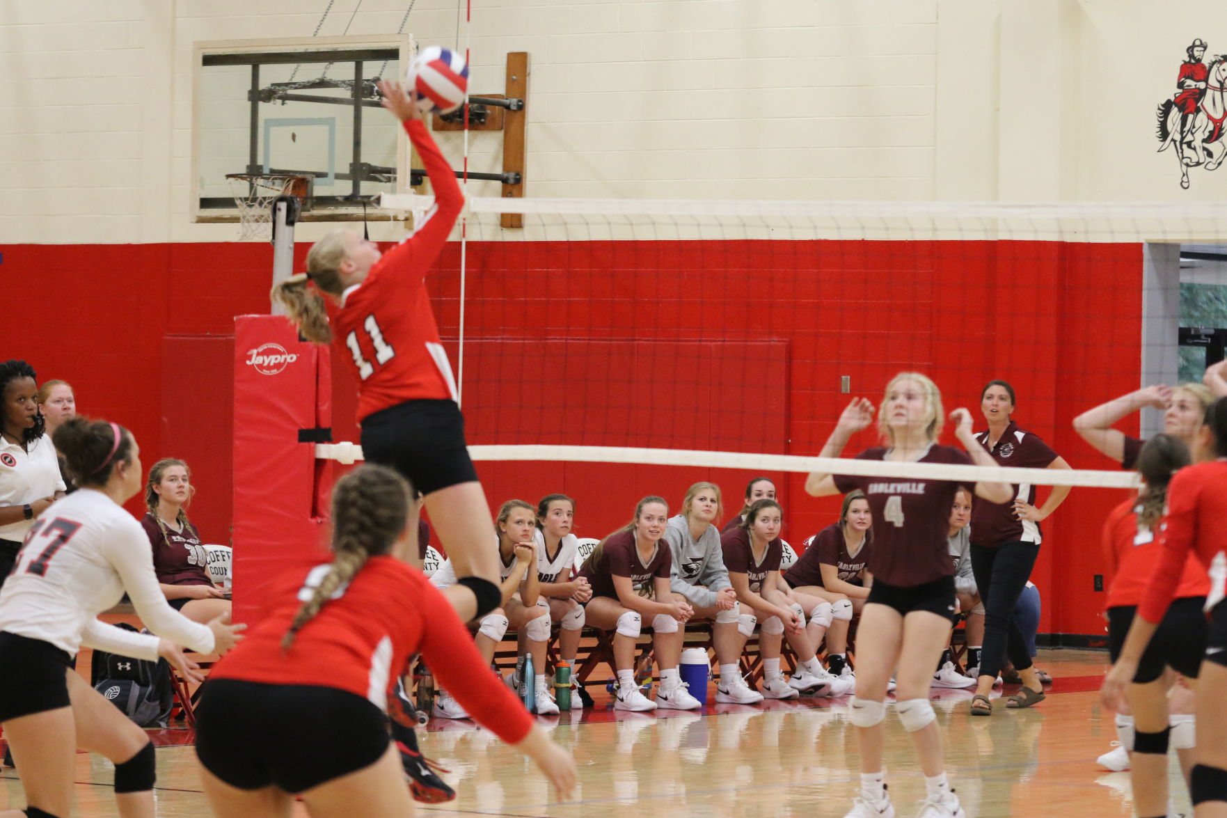 Coffee County volleyball beats Eagleville in straight sets